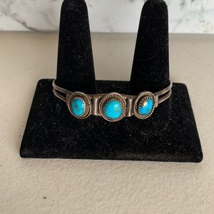 Silver turquoise bracelet